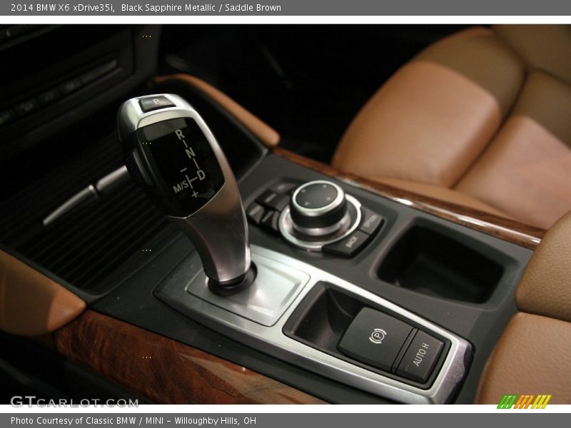 Black Sapphire Metallic / Saddle Brown 2014 BMW X6 xDrive35i