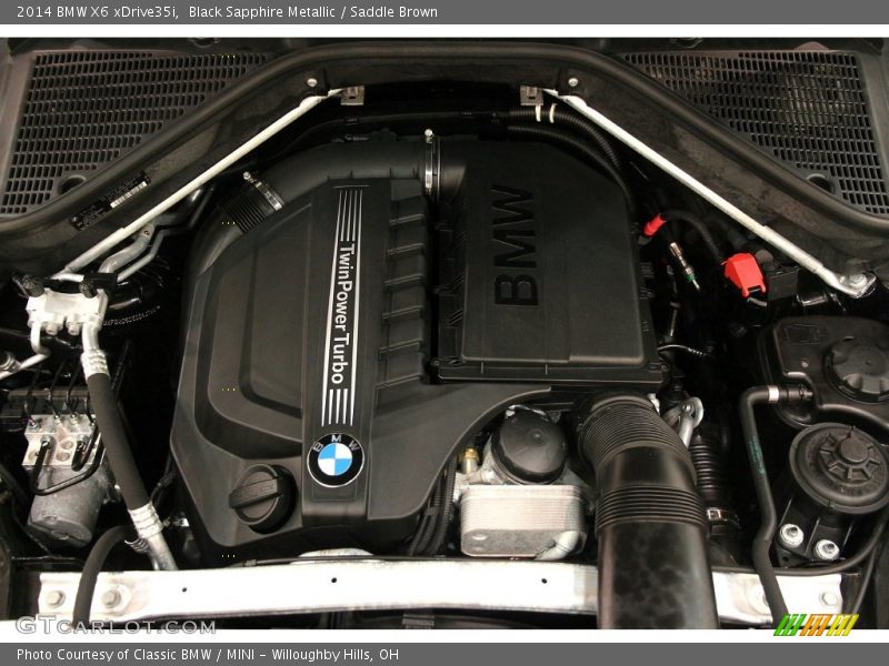 Black Sapphire Metallic / Saddle Brown 2014 BMW X6 xDrive35i