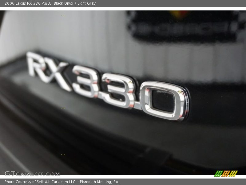 Black Onyx / Light Gray 2006 Lexus RX 330 AWD
