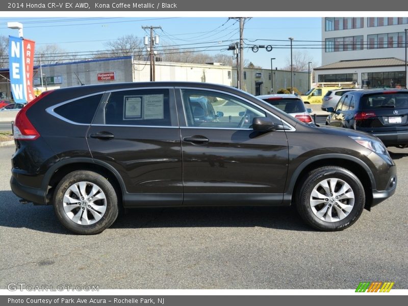 Kona Coffee Metallic / Black 2014 Honda CR-V EX AWD