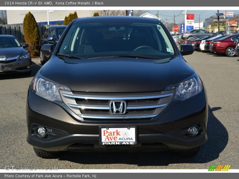 Kona Coffee Metallic / Black 2014 Honda CR-V EX AWD