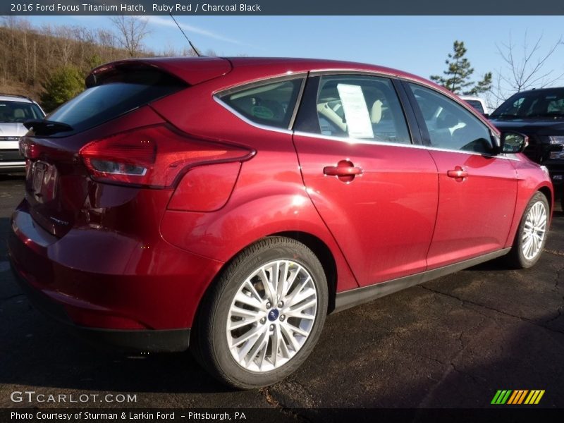 Ruby Red / Charcoal Black 2016 Ford Focus Titanium Hatch