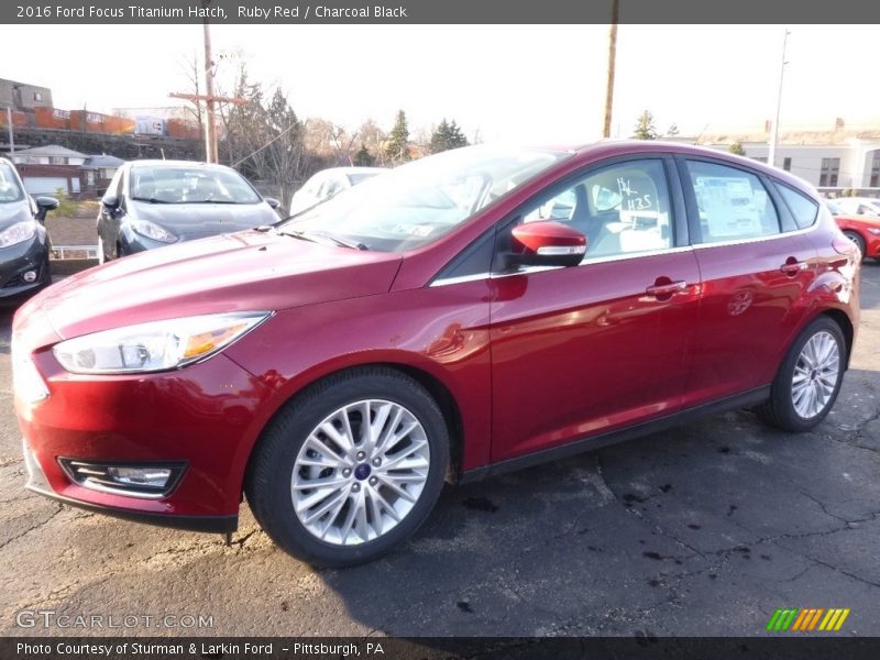 Ruby Red / Charcoal Black 2016 Ford Focus Titanium Hatch