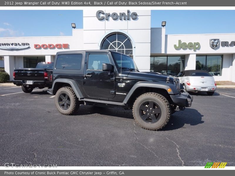 Black / Call of Duty: Black Sedosa/Silver French-Accent 2012 Jeep Wrangler Call of Duty: MW3 Edition 4x4