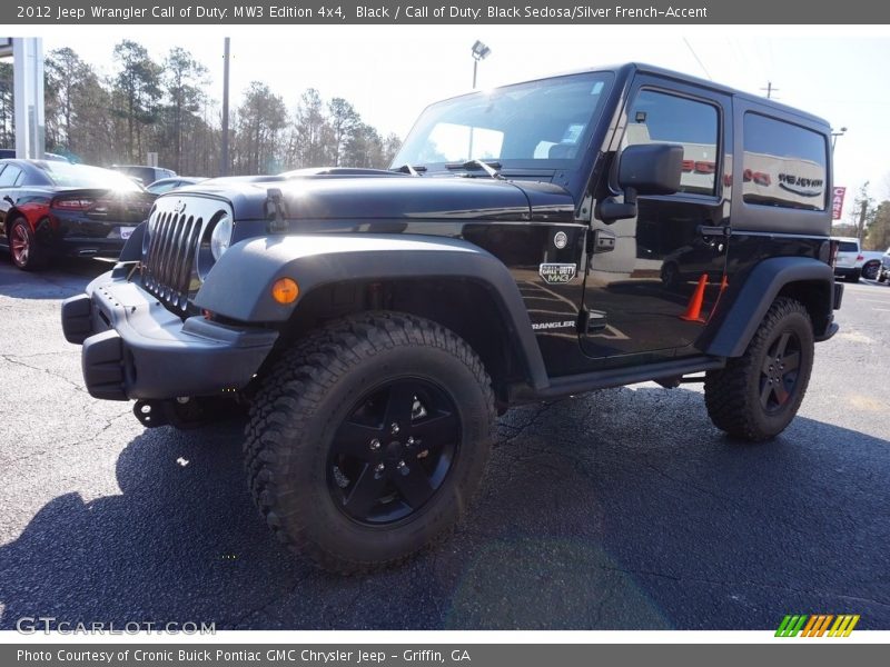 Black / Call of Duty: Black Sedosa/Silver French-Accent 2012 Jeep Wrangler Call of Duty: MW3 Edition 4x4