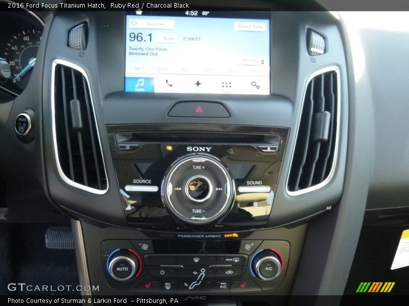 Ruby Red / Charcoal Black 2016 Ford Focus Titanium Hatch