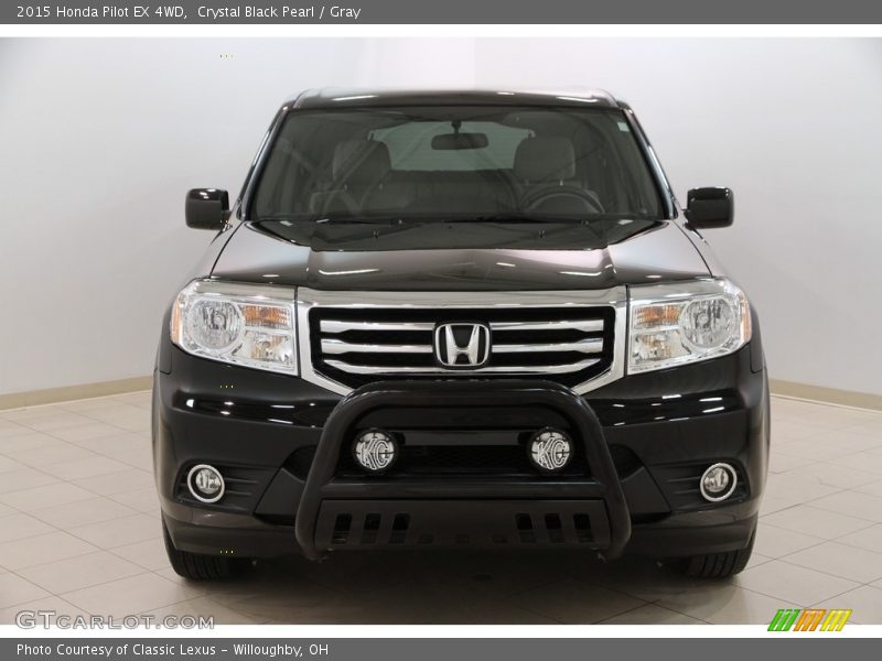 Crystal Black Pearl / Gray 2015 Honda Pilot EX 4WD