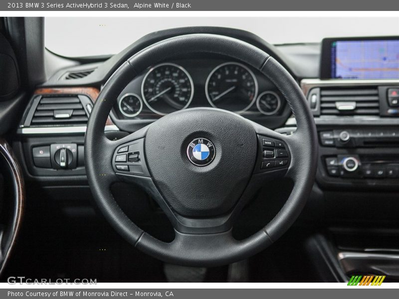 Alpine White / Black 2013 BMW 3 Series ActiveHybrid 3 Sedan