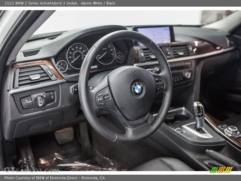 Alpine White / Black 2013 BMW 3 Series ActiveHybrid 3 Sedan