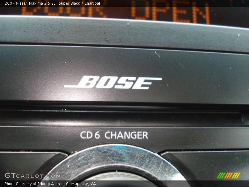 Super Black / Charcoal 2007 Nissan Maxima 3.5 SL