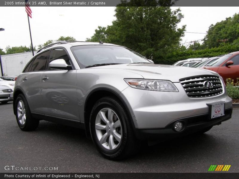 Brilliant Silver Metallic / Graphite 2005 Infiniti FX 35 AWD