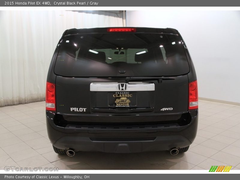 Crystal Black Pearl / Gray 2015 Honda Pilot EX 4WD