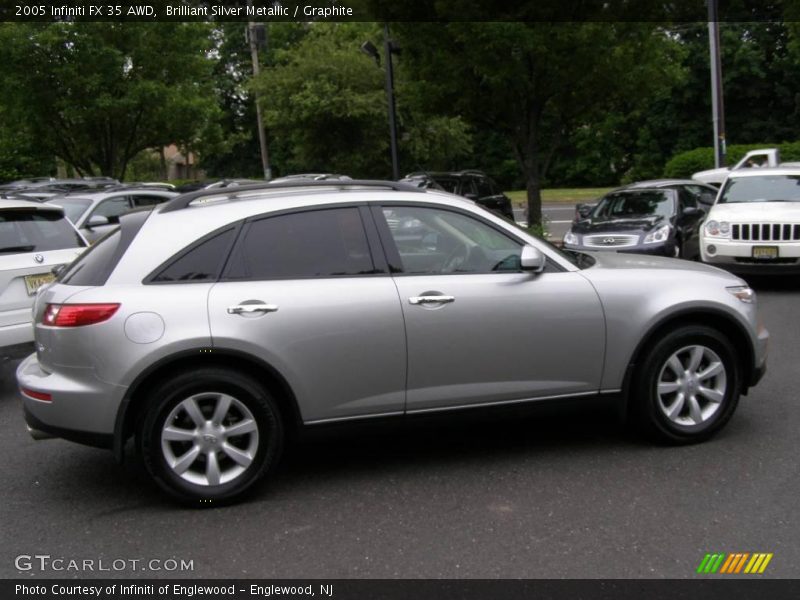 Brilliant Silver Metallic / Graphite 2005 Infiniti FX 35 AWD