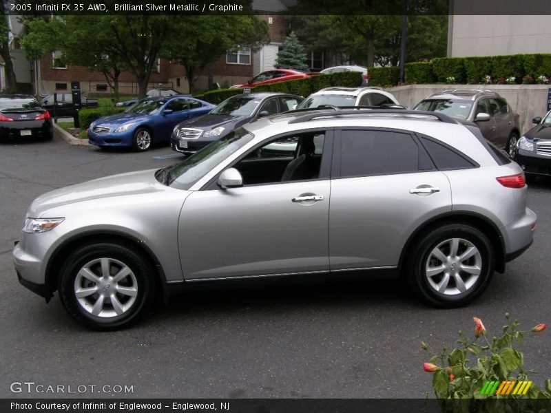 Brilliant Silver Metallic / Graphite 2005 Infiniti FX 35 AWD