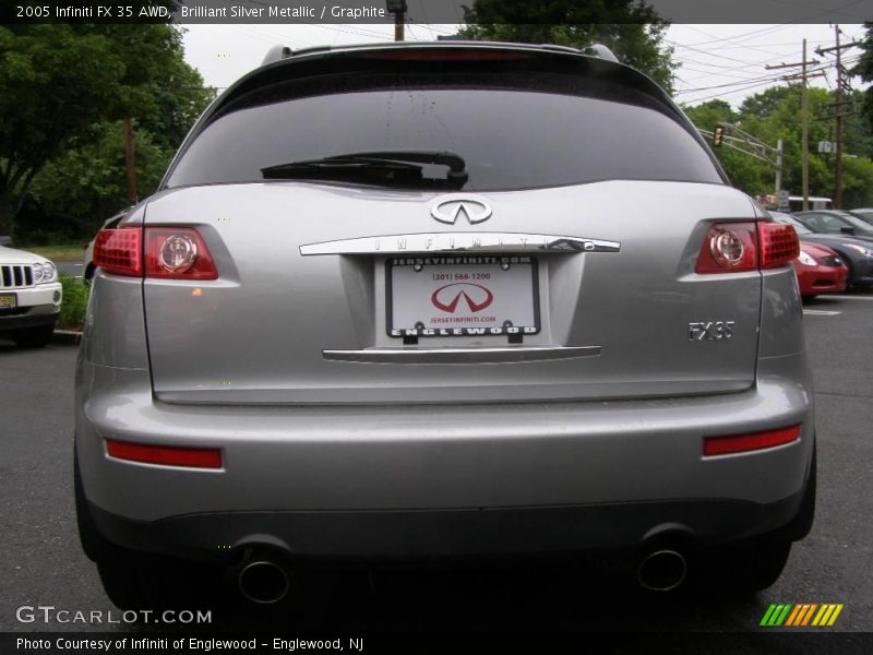 Brilliant Silver Metallic / Graphite 2005 Infiniti FX 35 AWD