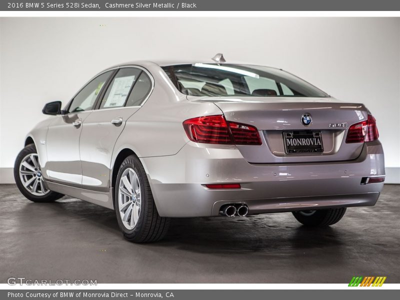 Cashmere Silver Metallic / Black 2016 BMW 5 Series 528i Sedan