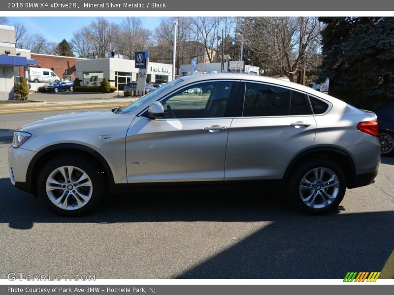 Mineral Silver Metallic / Black 2016 BMW X4 xDrive28i