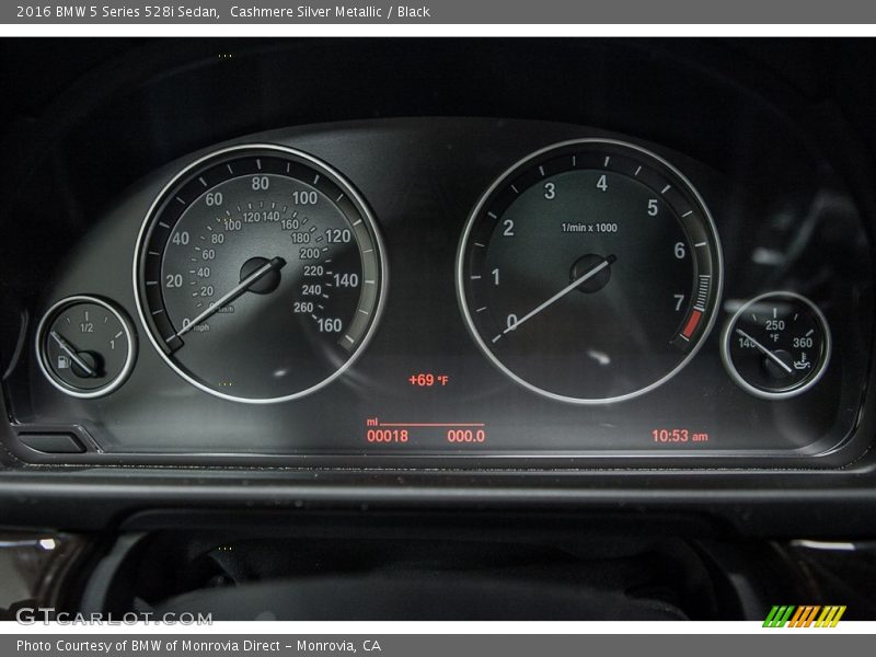  2016 5 Series 528i Sedan 528i Sedan Gauges