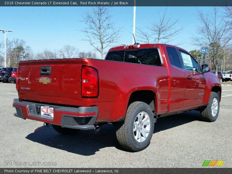 Red Rock Metallic / Jet Black 2016 Chevrolet Colorado LT Extended Cab