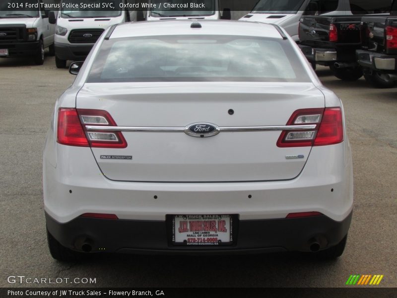 Oxford White / Charcoal Black 2014 Ford Taurus Police Special SVC