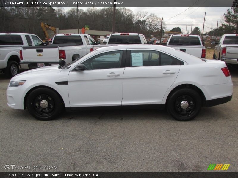 Oxford White / Charcoal Black 2014 Ford Taurus Police Special SVC