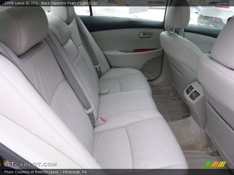 Black Sapphire Pearl / Light Gray 2008 Lexus ES 350