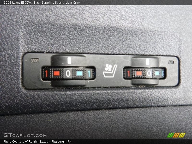 Black Sapphire Pearl / Light Gray 2008 Lexus ES 350