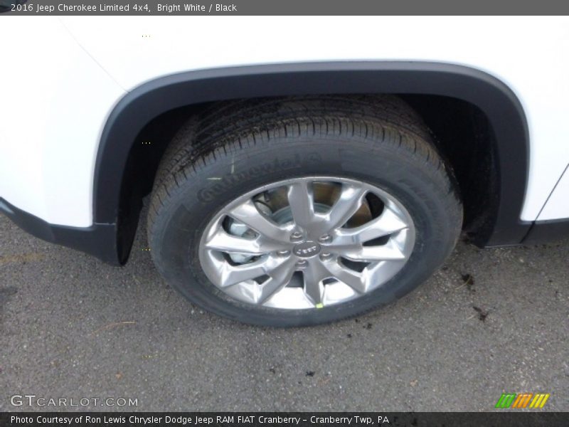 Bright White / Black 2016 Jeep Cherokee Limited 4x4