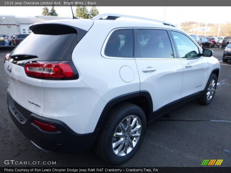 Bright White / Black 2016 Jeep Cherokee Limited 4x4