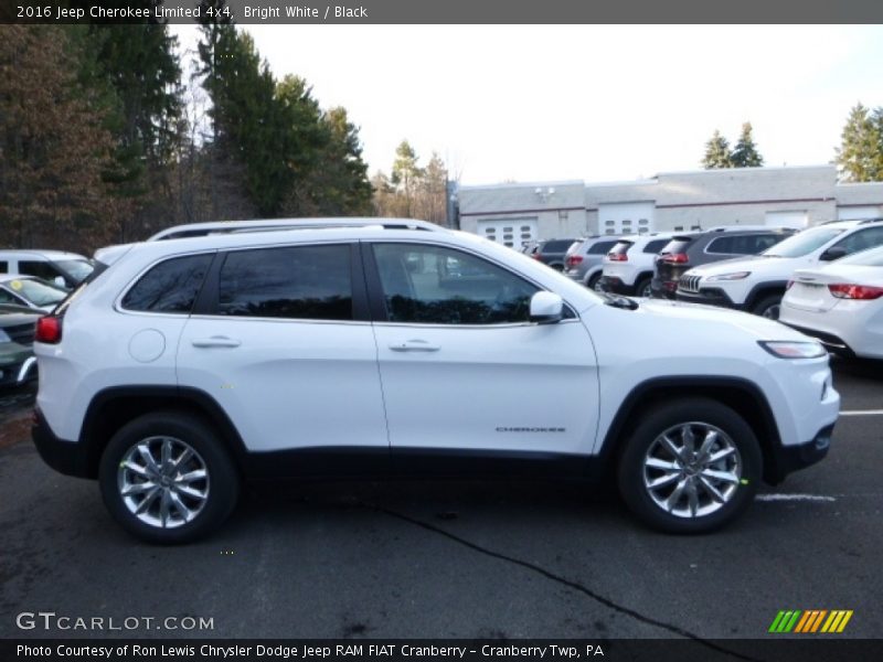 Bright White / Black 2016 Jeep Cherokee Limited 4x4