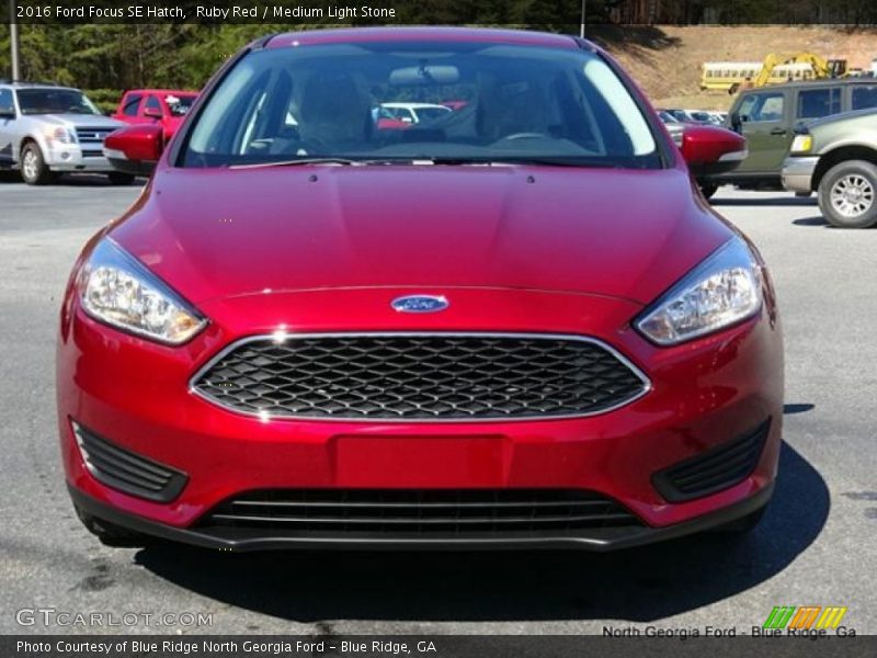 Ruby Red / Medium Light Stone 2016 Ford Focus SE Hatch