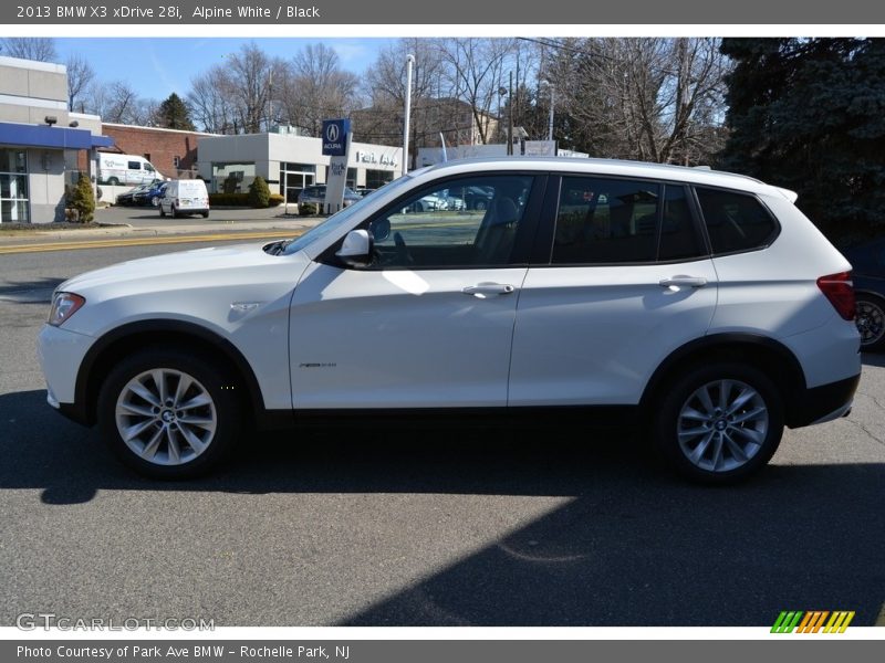 Alpine White / Black 2013 BMW X3 xDrive 28i