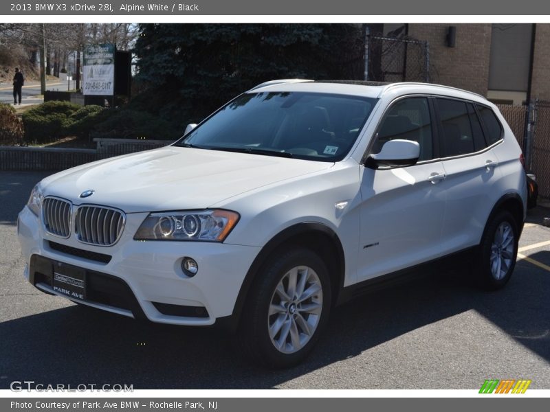 Alpine White / Black 2013 BMW X3 xDrive 28i