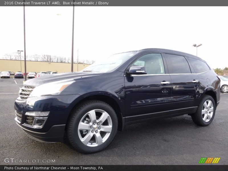 Blue Velvet Metallic / Ebony 2016 Chevrolet Traverse LT AWD