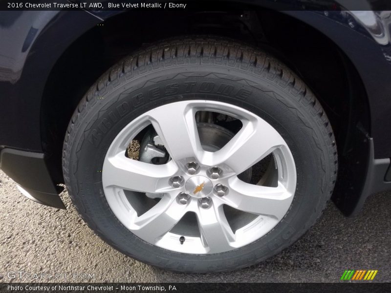 Blue Velvet Metallic / Ebony 2016 Chevrolet Traverse LT AWD