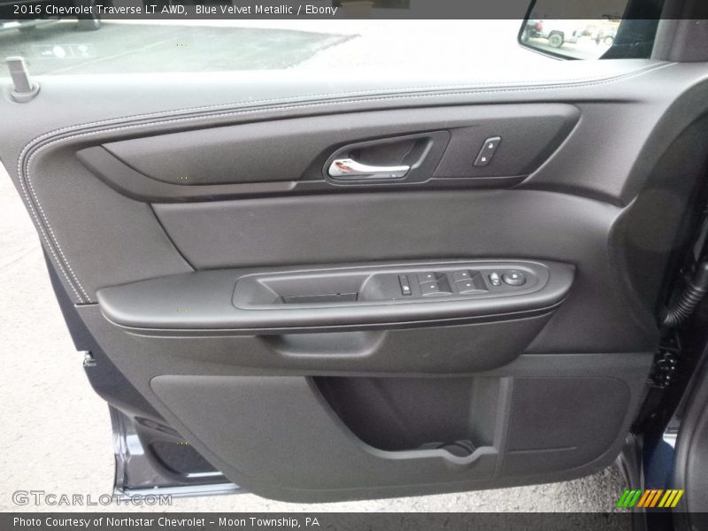 Blue Velvet Metallic / Ebony 2016 Chevrolet Traverse LT AWD