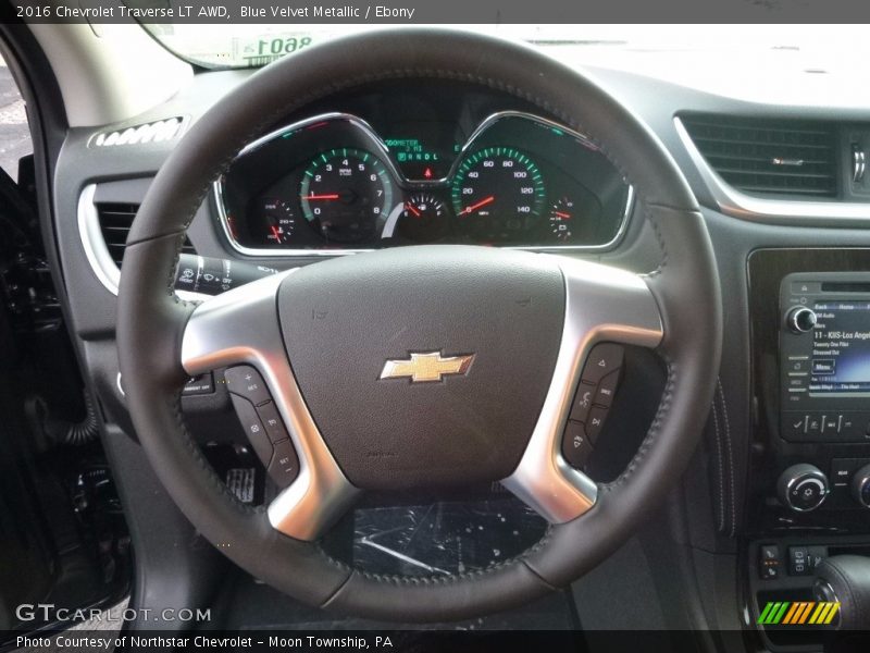 Blue Velvet Metallic / Ebony 2016 Chevrolet Traverse LT AWD