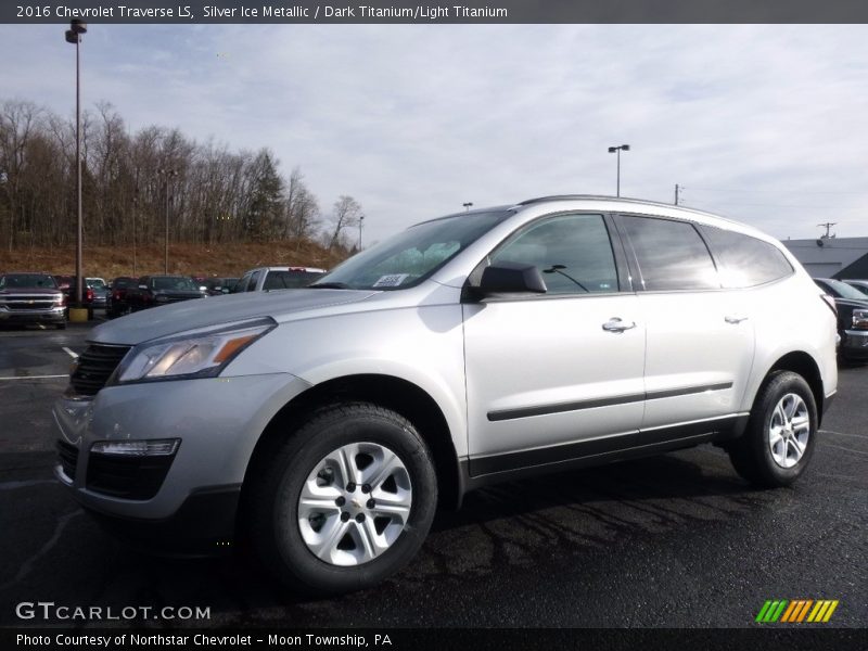 Silver Ice Metallic / Dark Titanium/Light Titanium 2016 Chevrolet Traverse LS