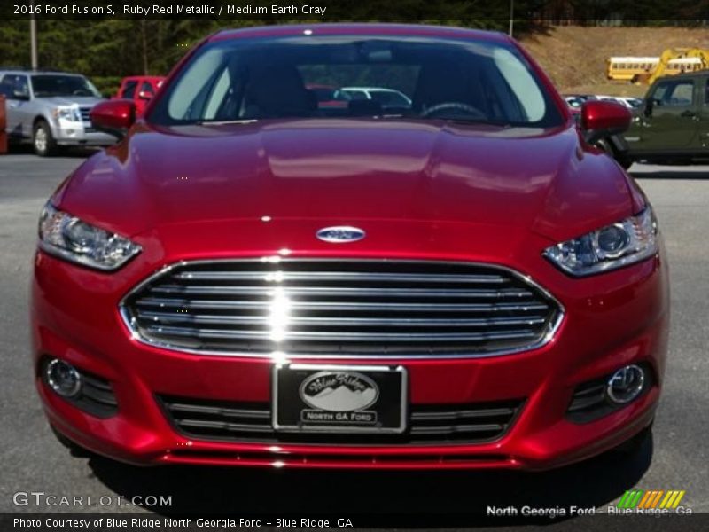 Ruby Red Metallic / Medium Earth Gray 2016 Ford Fusion S