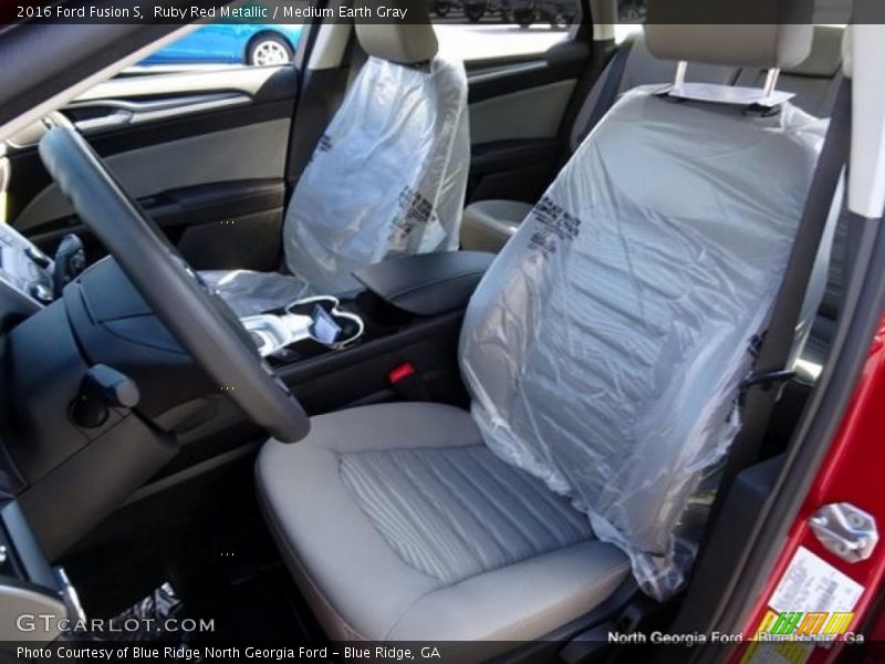 Ruby Red Metallic / Medium Earth Gray 2016 Ford Fusion S