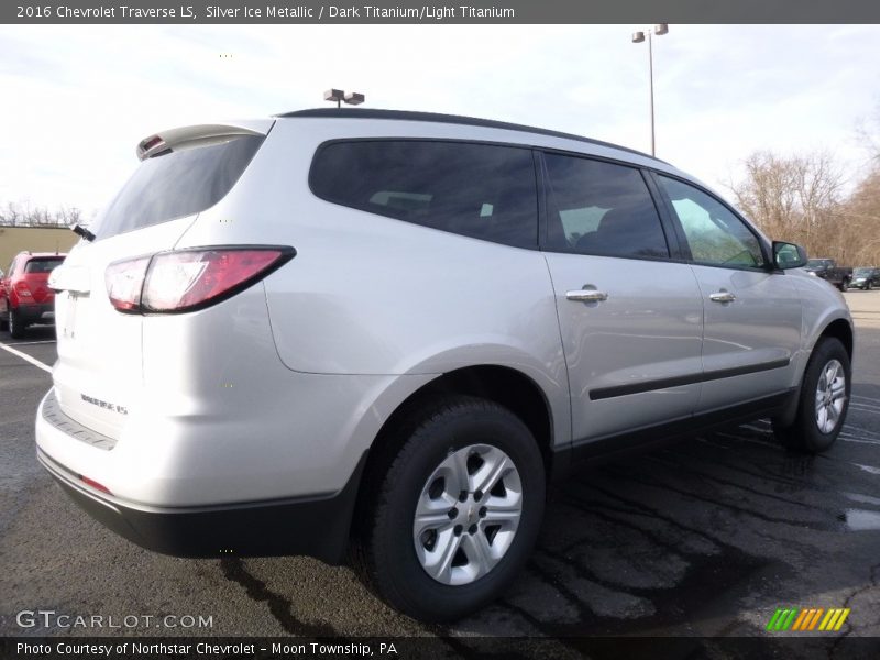 Silver Ice Metallic / Dark Titanium/Light Titanium 2016 Chevrolet Traverse LS