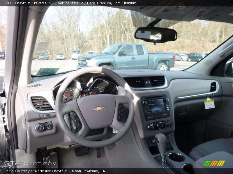 Silver Ice Metallic / Dark Titanium/Light Titanium 2016 Chevrolet Traverse LS