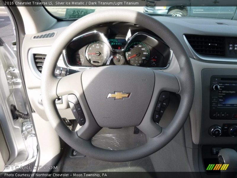 Silver Ice Metallic / Dark Titanium/Light Titanium 2016 Chevrolet Traverse LS