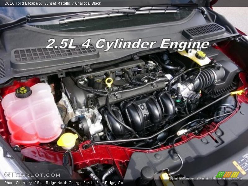 Sunset Metallic / Charcoal Black 2016 Ford Escape S