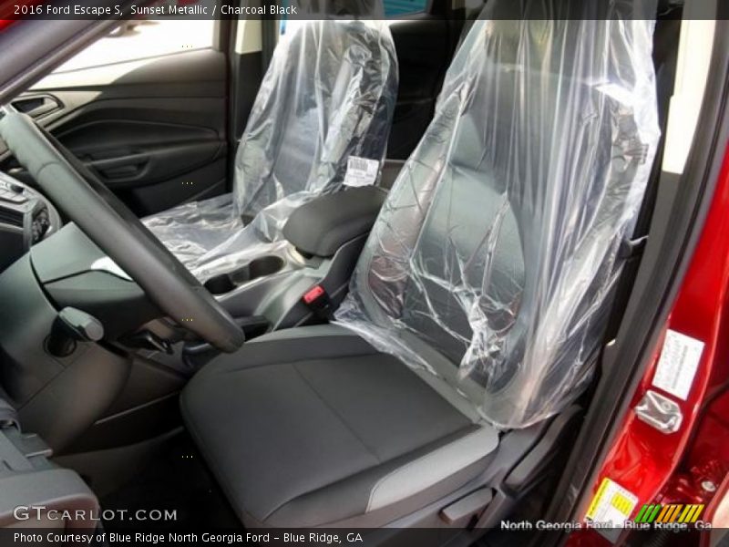Sunset Metallic / Charcoal Black 2016 Ford Escape S
