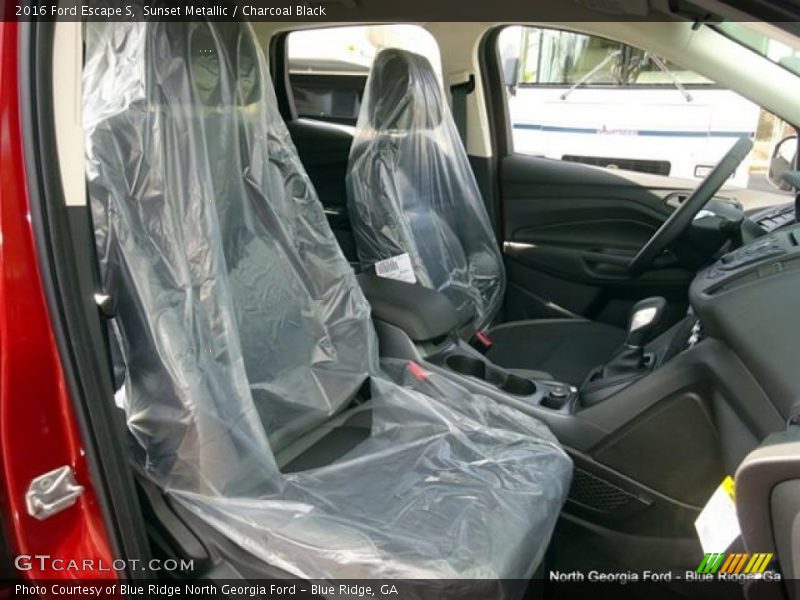 Sunset Metallic / Charcoal Black 2016 Ford Escape S