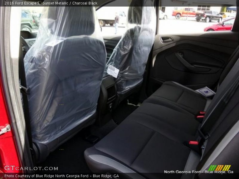 Sunset Metallic / Charcoal Black 2016 Ford Escape S