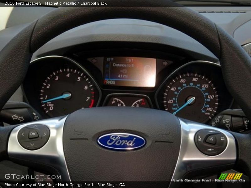 Magnetic Metallic / Charcoal Black 2016 Ford Escape S