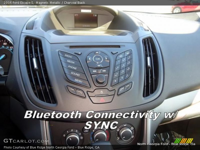 Magnetic Metallic / Charcoal Black 2016 Ford Escape S