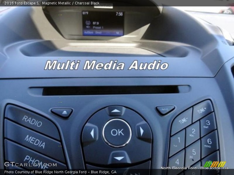 Magnetic Metallic / Charcoal Black 2016 Ford Escape S